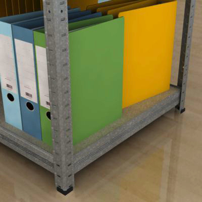 Regál na šanony 2500x1200x600/7 políc, pozink