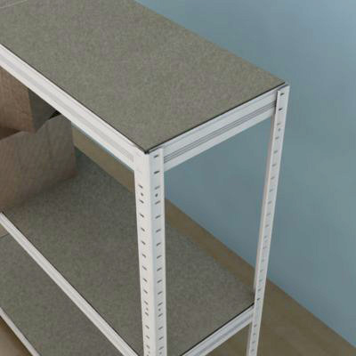 Regál Futur 900x900x350/3, biela, 350 kg/pol.