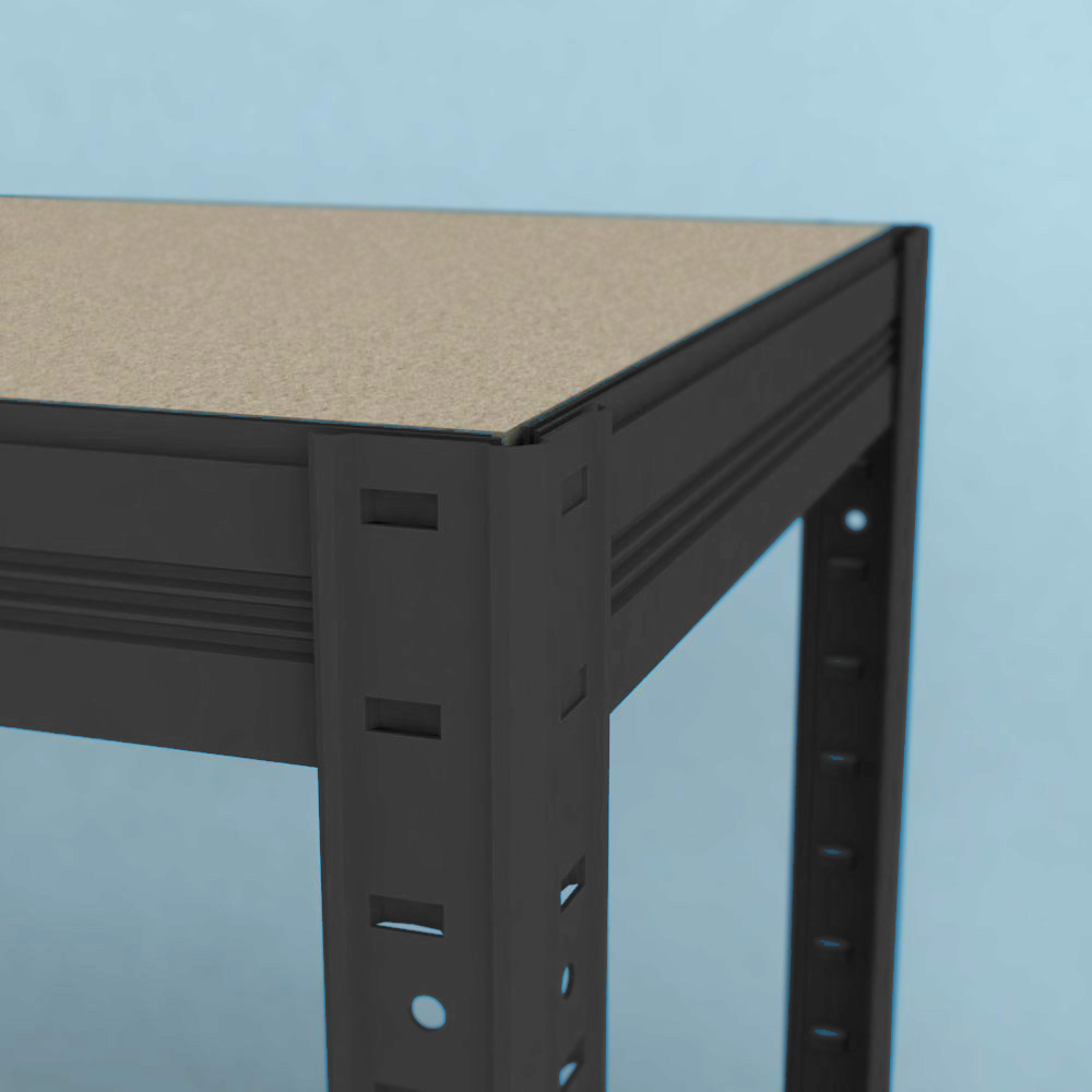 Regál Futur 1800x900x350/5, čierna, 250kg/pol.