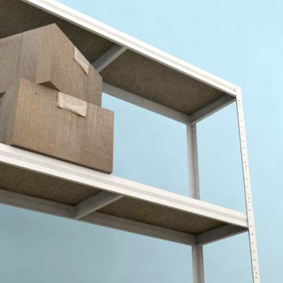 Regál Futur 900x900x350/3, biela, 350 kg/pol.