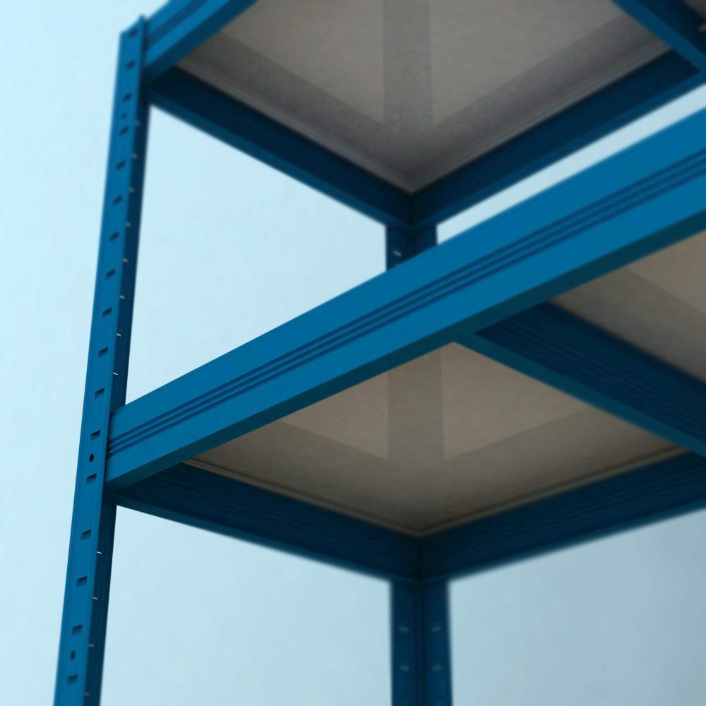 Regál Futur 1800x900x450/5, modrá, 350 kg/pol.-lamino