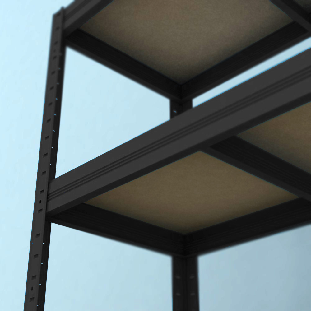Regál Futur 1800x750x350/5, čierna, 350 kg/pol.