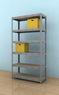 Regál Futur 2100x750x350/6, pozink, 250kg/pol.