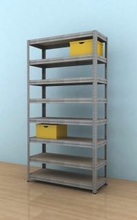 Regál Futur 2100x900x350/8, pozink, 250kg/pol.
