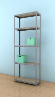 Regál Futur 2400x900x350/5, pozink, 250kg/pol.