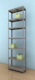 Regál Futur 2700x750x350/7, pozink, 350 kg/pol.