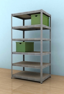 Regál Futur 2100x900x500/6, pozink, 350 kg/pol.