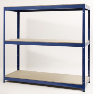 Regál Long 1800x1600x600/5, modrá, 480 kg/pol.